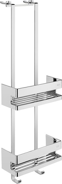 Türetagere emco system 2 chrom mit 2 verschiebbaren Wandkörben, BxHxT:225x703x97