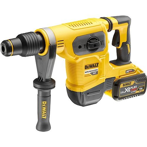 Akku-Bohr- und Meißelhammer DeWALT 54V DCH481X2 mit SDS-Max Aufnahme u. 2x 9,0 Ah Akkus und Ladegerä