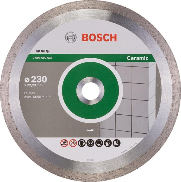 Diamanttrennscheibe BOSCH Best for Ceramic für Fliesen Ø 230 x 22,23 x 2,4mm