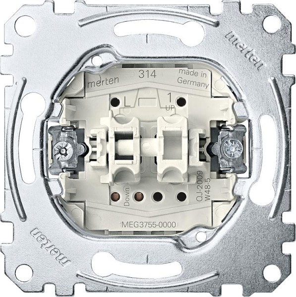 UP-Rolladentaster Merten, 1-polig, 10A,AC 250V, 1 Stück