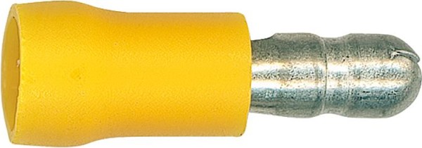 Rundstecker halbisoliert 4,0 mm2- 6,0 mm2, 5,0 mm Farbe gelb, VPE = 100 Stück