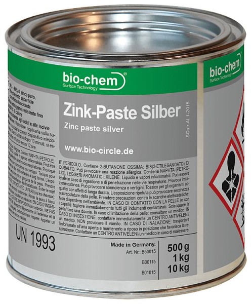 Zink-Paste Silber BIO-CIRCLE 500g Weißblechdose