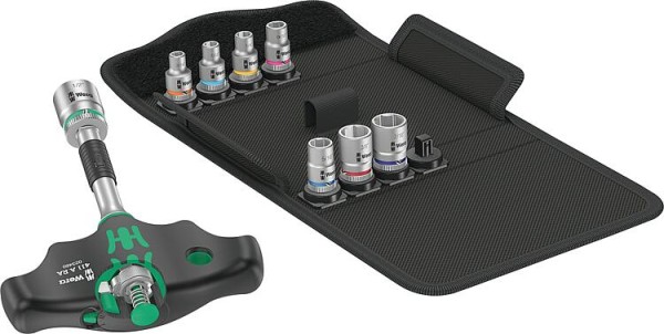 Quergriff-Adapterschraubendreher-Set WERA Kraftform Kompakt 400 RA Set Imperial 2 für 1/4" Steckschl