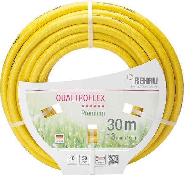 Rehau Wasserschlauch QUATTROFLEX DN15 1/2" 13 mm Länge 30m