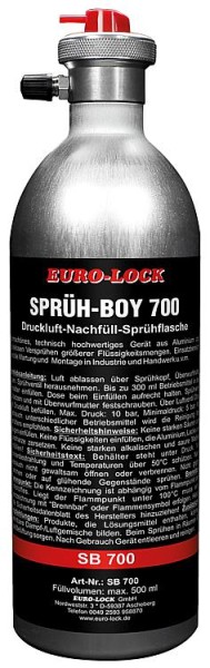 Druckluftsprühdose EURO-LOCK SB 700, Sprüh-Boy 700 300ml, wiederbefüllbar