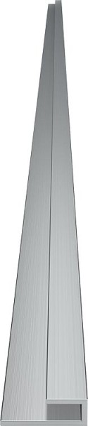 Abschlussprofil für Duschrückwand Aluminium elox. matt 2550 mm