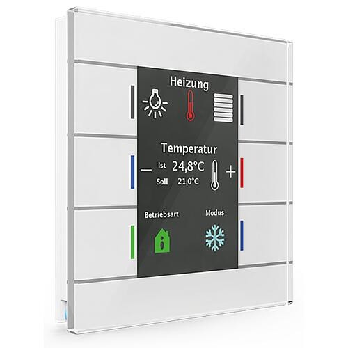 Glastaster II Smart MDT mit Farbdisplay ohne Temperatursensor, Weiß