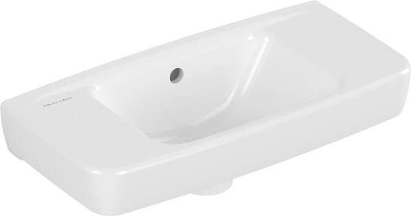 Handwaschbecken Villeroy & Boch NEWO Eckig 500 x 240 mm, Hahnloch li. und re. vorgestochen