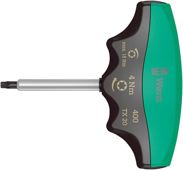 Drehmomentschraubendreher WERA mit T-Griff TORX® T20, 4,0 Nm Länge 60mm