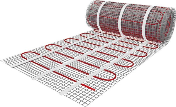 Dünnbett Heizmatte z.Einbau in Fliesenkleber,16,0x0,5m=8,0m2, 1200W