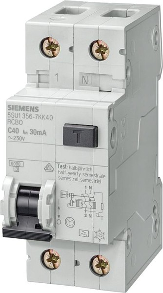 FI/LS-Schalter Siemens, 6KA, Typ A, B13A, 30mA, 5SU1356-6KK13