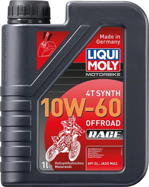 Motoröl (Motorrad) LIQUI MOLY Motorbike 4T Synth 10W-60 Offroad Race 1l Kanister