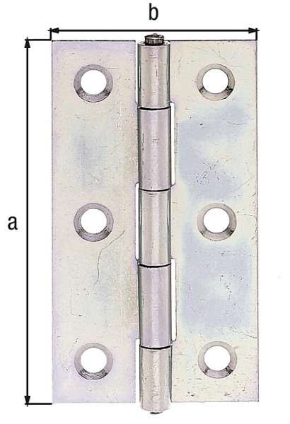 Scharnier, 60x34x1mm sendzimirverzinkt