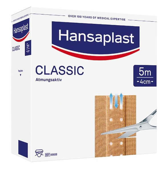 Wundpflaster Hansaplast CLASSIC 5 m x 4 cm