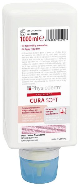 Hautschutz- und Pflegecreme PHYSIODERM Cura Soft 1l Varioflasche