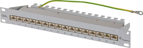 Patch Panel MPP16-HS K Cat. 6A(IEC)