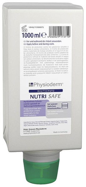 Handschutzcreme Physioderm Nutrisafe 1l Varioflasche