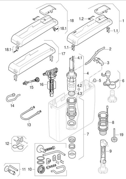 Geberit Hebellager für AP 127 813.760.93.1