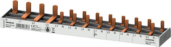 Stiftsammelschiene, 10mm² 1x FI 4pol. N-links 8x AFDD-LS Siemens 5ST3783-0KL (12TE)