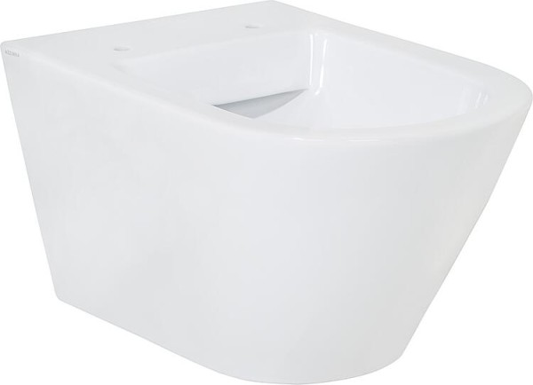 Wand-Tiefspül-WC Jacui spülrandlos aus Keramik, weiß BxHxT: 370x340x540 mm