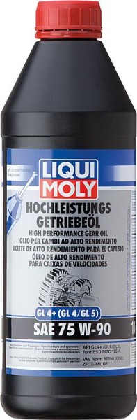 Hochleistungs-Getriebeöl LIQUI MOLY (GL4+) SAE 75W-90 1l Flasche