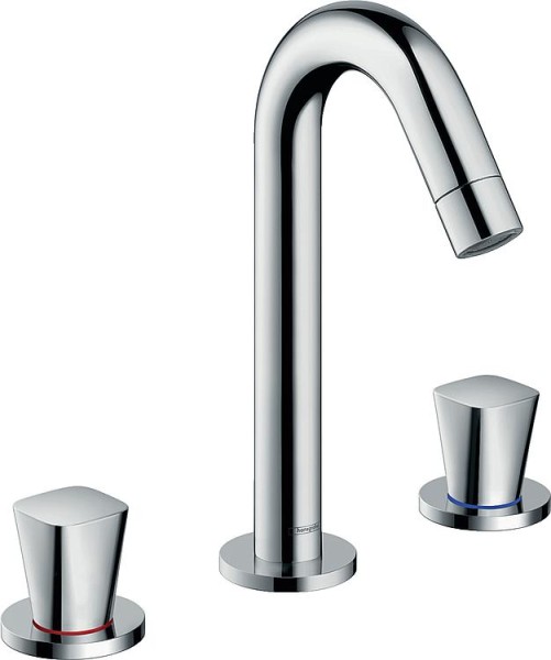 3-Loch Waschtischmischer Hansgrohe Logis mit Ablaufgarnitur, chrom