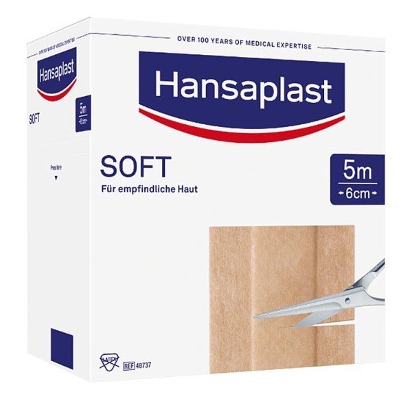 Wundpflaster Hansaplast SOFT 5 m x 6 cm