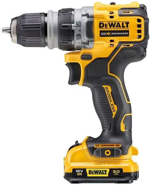 Akku-Bohrschrauber DeWALT 12V DCD703L2T-QW mit 2x 3,0 Ah Akkus und Ladegerät