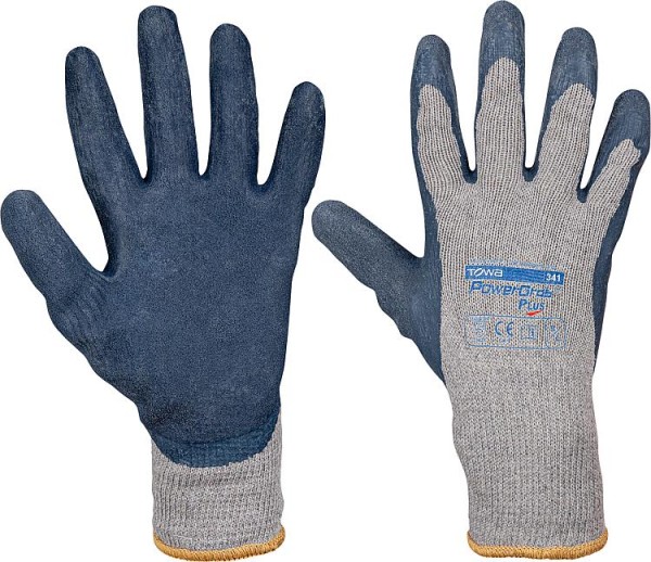 Mittelstrickhandschuh, Paar Power Grap Premium versch.Farben Polyester/Baumwolle,Größe L