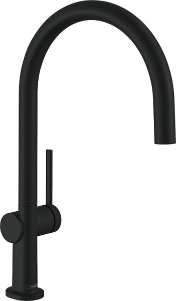 Spültischmischer Hansgrohe 220 Talis M54 seitl. Bedienung schwarz matt Schwenkausl. 360° Ausl. 222mm