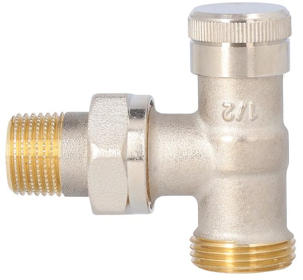 Rücklaufverschraubung Danfoss RLV15, Eckform DN15 (1/2") x DN20 (3/4") Eurokonus 003L0363