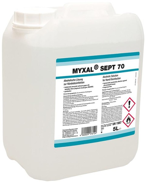 Händedesinfektionsmittel MYXAL Sept 70, 5l Kanister