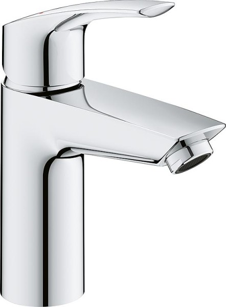 Waschtischmischer Grohe Eurosmart S-Size Ausladung 109 mm chrom mit Push-open Ablauf mit thermischem