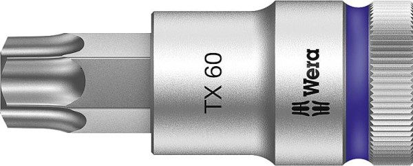 Knarreneinsatz WERA 8767 C HF Torx T60 Länge 60,0mm Antrieb 12,7mm (1/2")