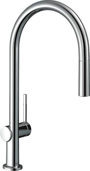 Spültischmischer Hansgrohe 210 Talis M54 mit herausziehbarem Auslauf Ausladung 223 mm chrom