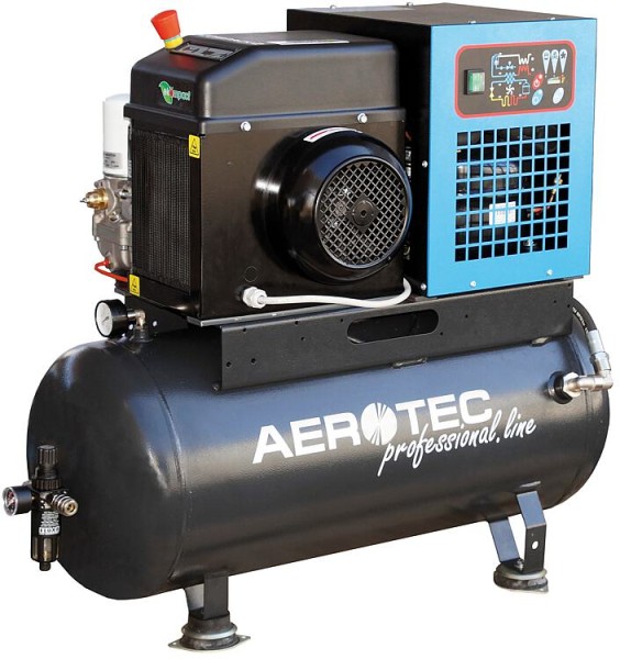 Schraubenkompressor Aerotec COMPACK 3TR - 90L PRO inkl. Trockner, mit 90 Liter Kessel