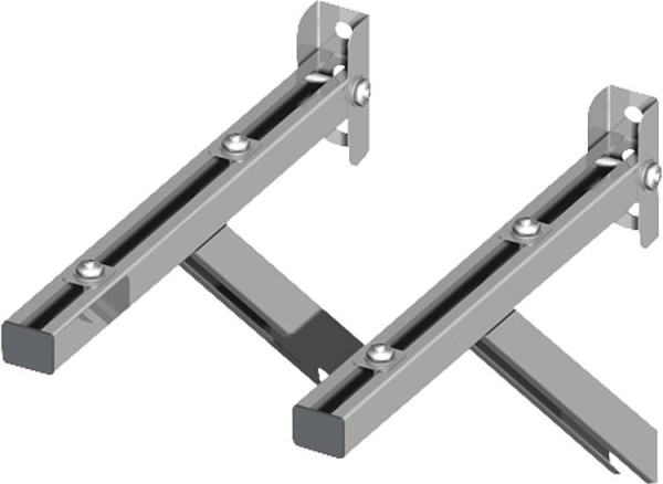 Doppelwandiges Abgassystem Wandkonsole DN250, Wandabstand 80-100mm, 1 Paar