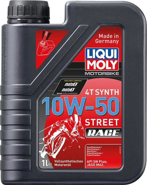 Motoröl (Motorrad) LIQUI MOLY Motorbike 4T Synth 10W-50 Street Race 1l Kanister