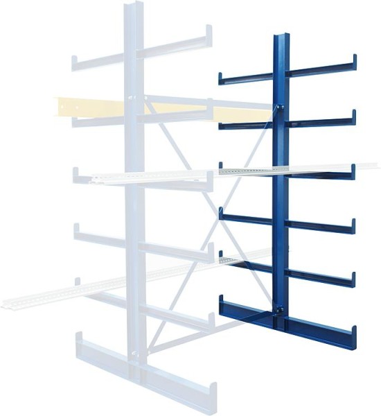 Kragarmanbauregal doppelseitig mit 12 Ebenen, 2000x1250x1240mm, Feldlast 2400Kg