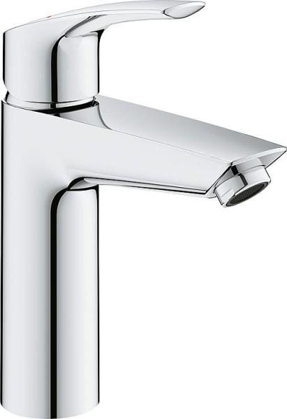 Waschtischmischer Grohe Eurosmart M-Size Ausladung 121 mm chrom Push-open Ablauf mit thermischem Ver