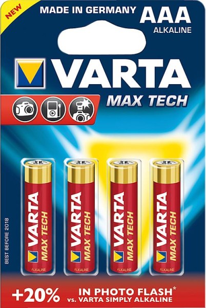 Varta Batterie Max Tech V 4703 1,5V/ Blister (4) Micro VPE 4 Stück