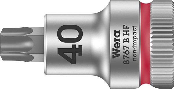 Knarreneinsatz WERA 8767 B HF Torx T40 Länge 35,0mm Antrieb 9,52mm (3/8")