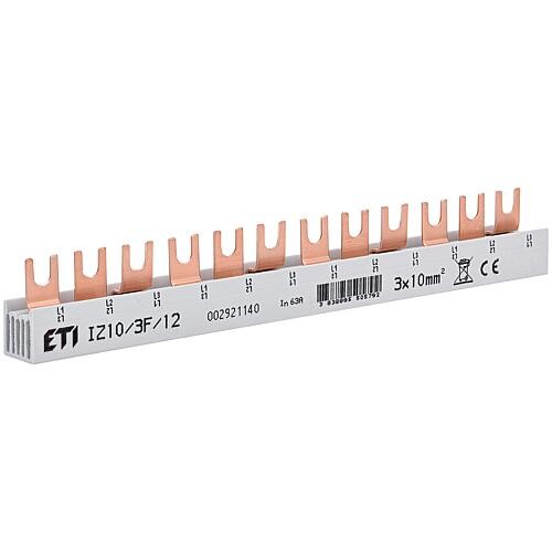 ETI Isolierte Sammelschiene, IZ10/3F/12, 3-polig 2921140