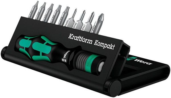 Bitschraubendreher-Set WERA Kraftform Kompakt 12, 10-teilig