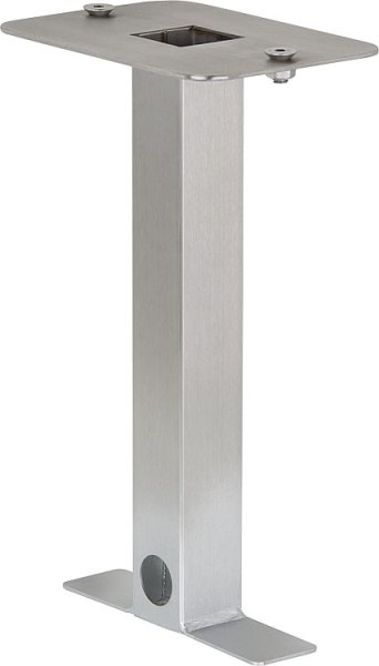 Edelstahl Erdstück für Garten Steckdosensäule aus Alu Auflagefläche 170x120mm