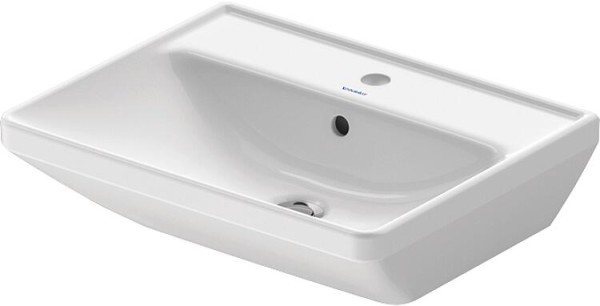 Waschtisch Duravit D-Neo, BxHxT: 550 x 165 x 440 mm, mit Ül., 1 HL mittig, weiß