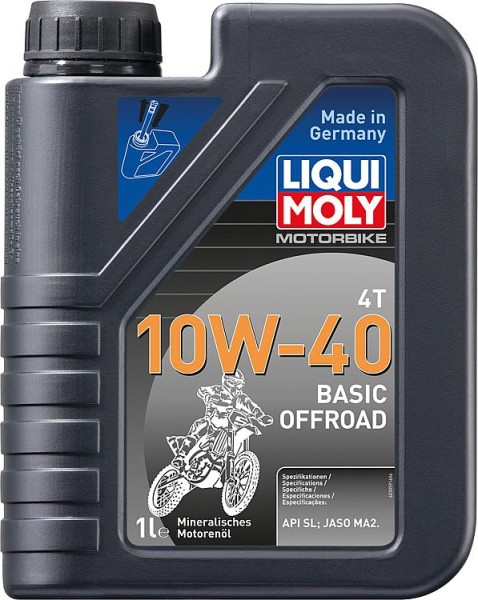 Motoröl Motorrad LIQUI MOLY Motorbike 4T 10W-40 Basic 1 l Kanister