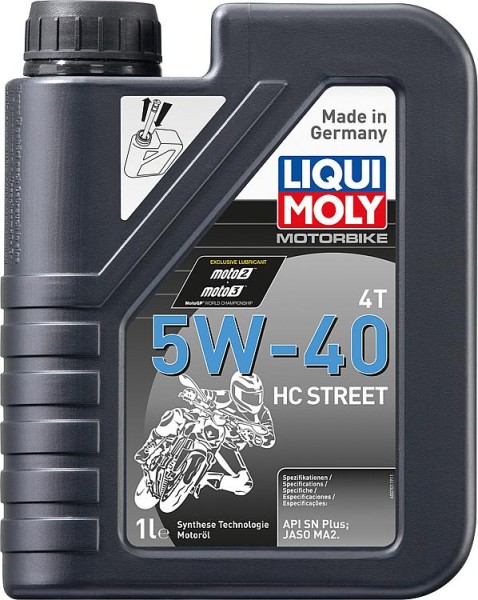 Motoröl (Motorrad) LIQUI MOLY Motorbike 4T 5W-40 HC Street 1l Kanister