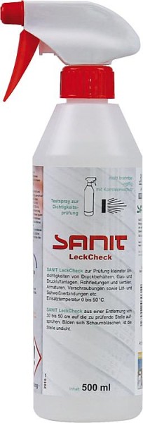 Lecksucher SANIT LeckCheck DVGW, 500 ml Handzerstäuber