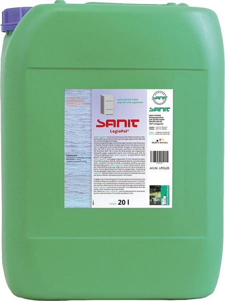 Desinfektionsmittel SANIT LegioPol® (für Verdunstungskühlanlagen), 20l Kanister